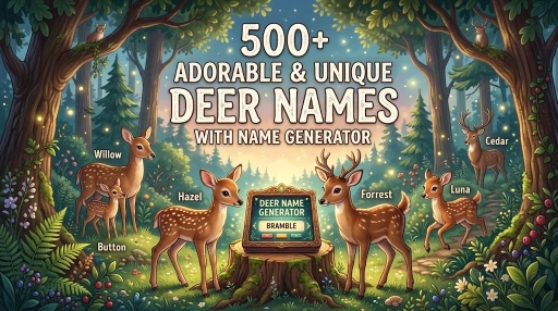 Adorable & Unique Deer Names With Name Generator