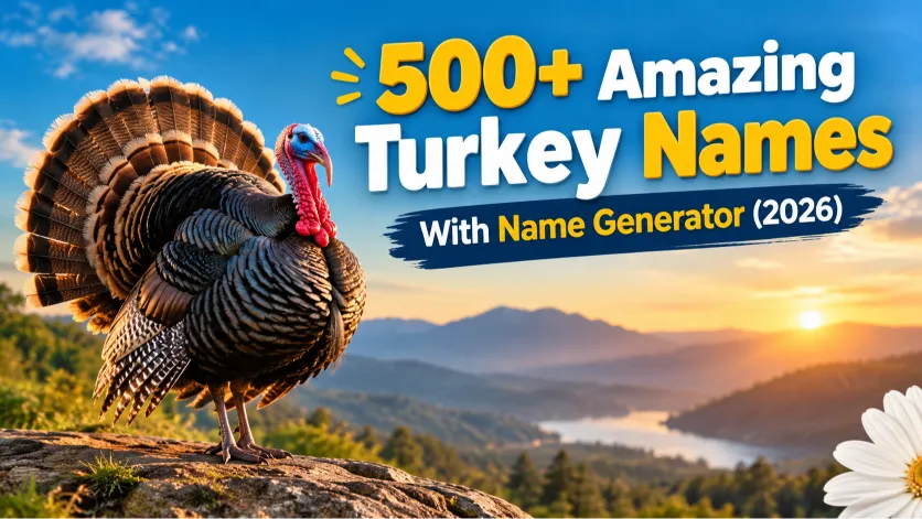 Amazing Turkey Names With Name Generator