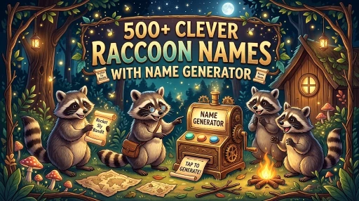 Clever Raccoon Names With Name Generator