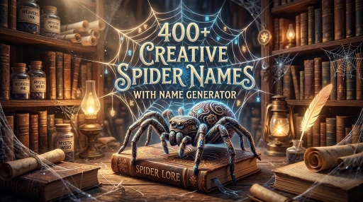 Creative Spider Names With Name Generator