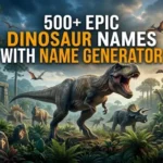 Epic Dinosaur Names With Name Generator