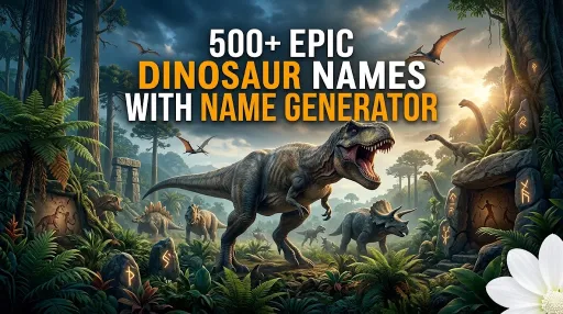 Epic Dinosaur Names With Name Generator